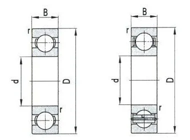 Single Row Deep Groove Ball Bearing